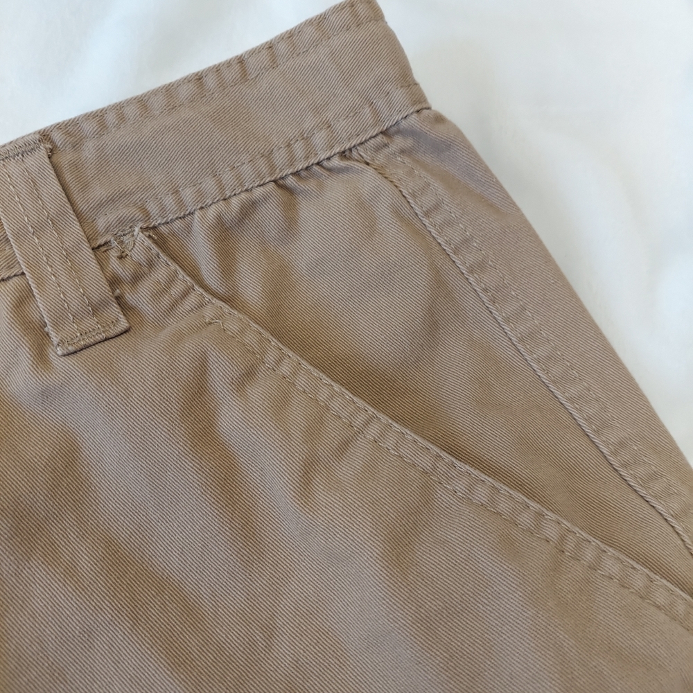 RUGGED WEAR Cargo Short Men Sz 40 Khaki Utility Drawstring Hiking Outdoor Cotton - Picture 4 of 10